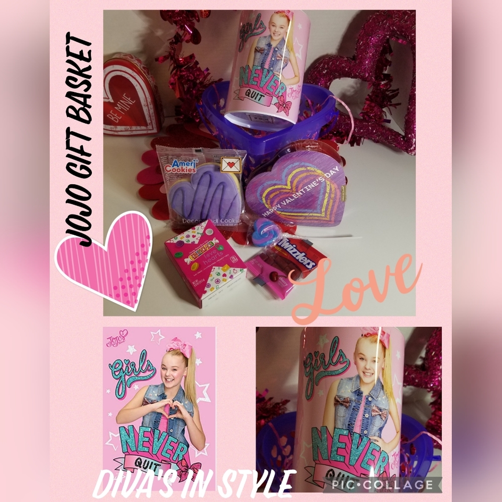 JOJO Girls Never Quit Valentine Gift Basket